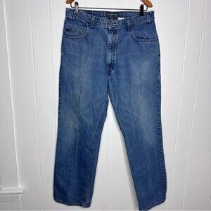 Silver Jeans Men's 40x36 Fits 40x34 Blue Eddie Relaxed Fit Tapered Leg Denim